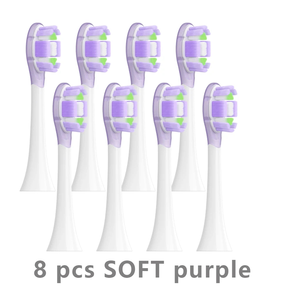 8PCS Replacement Brush Heads for XIAOMI MIJIA MES609/610 Pro Sonic Electric Toothbrush Sealed Package