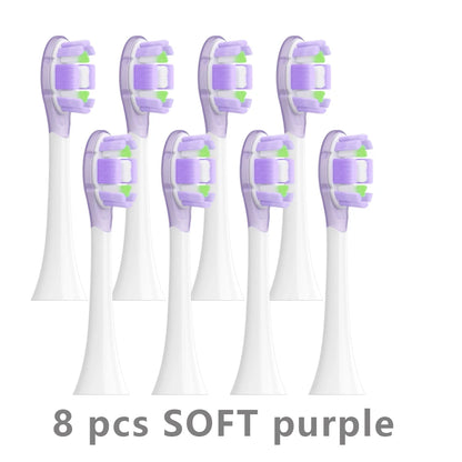 8PCS Replacement Brush Heads for XIAOMI MIJIA MES609/610 Pro Sonic Electric Toothbrush Sealed Package