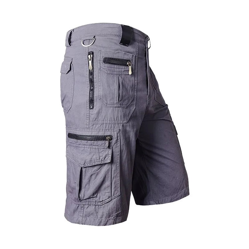 Summer breathable straight shorts men's military tactical shorts with multiple pockets workwear running pants hiking fitness ca