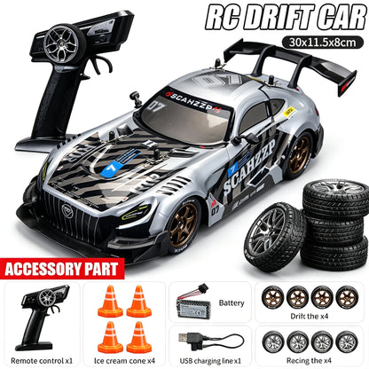 1: 16 Four-Wheel Drive Remote Control Car Simulation Headlight Variable Speed Drift Racing Car Children's Electric Toy Car Model