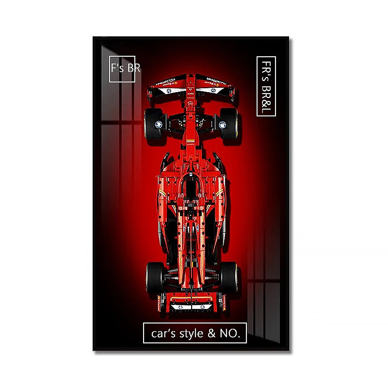 2026 NEW Wall Mount Display box Display Wallboard suitable for LEGO 42207F1 SF-24 building block car model  Photo Frame