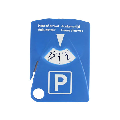 Car Parking Disc Timer Plastic Disc Parking Time Tool Portable Parking Lot Clock Arrival Time Display Timer Clock NO BATTERY