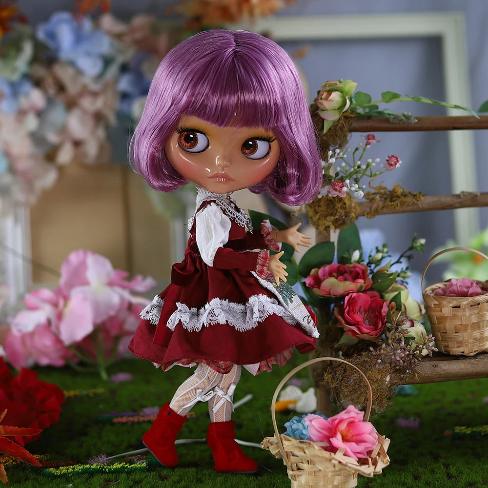 ICY DBS Blyth Doll BJD Joint Body Tan Skin Toothed Mouth Set Doll 1/6 30cm Girl Gift Anime SD