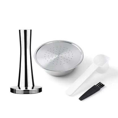 Reusable Coffee Capsule Pods for Senseo HD7801 Rich Crema Refillable Filters Cup Stainless Steel Metal Coffee Accessories