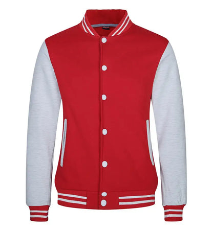 Winter Fashion Button-down Versatile Multi-color Street Style Baseball Jacket Custom Printing Company Logo Men's Bomber Jacket