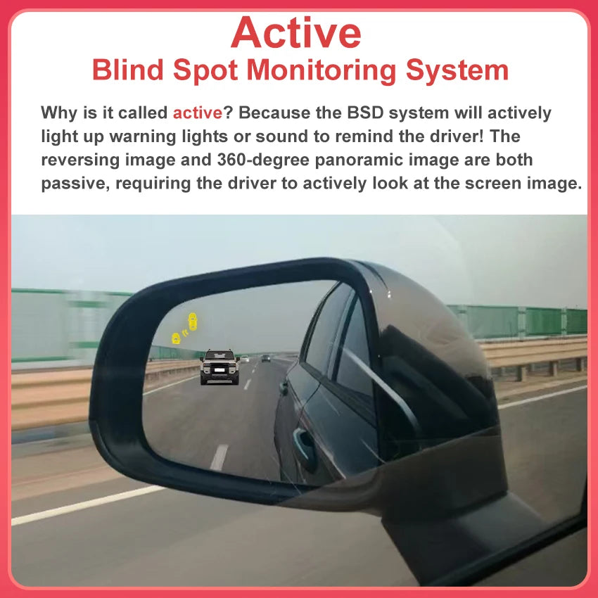 Car Blind Spot Monitoring System Alarm Mirror BSD BSA BSM 24GHZ Radar Lane Change Assist Sensor For Porsche Macan 2014 to 2024