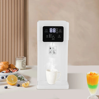Rectangular Desktop Instant Hot Water Dispenser ABS PS 444 Stainless Steel Silicone Material 110V US Plug 1500W 3L Capacity 200ml 350ml 500ml Quantitative Water Output Low Noise 1m Power Cord Countertop Electric Water Dispens