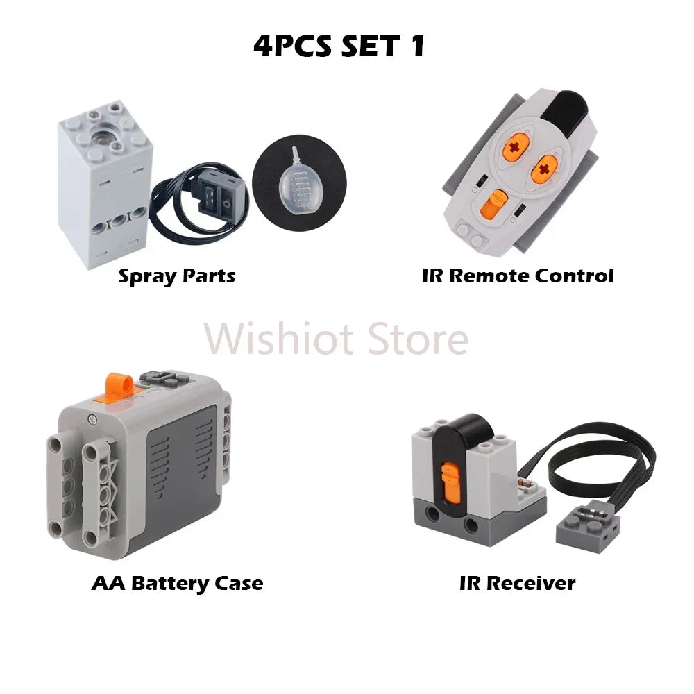 Technical Light Spray Parts Mould King Fogger Legoeds-Compatible Building Blocks MOC Supercar Retro Steam Train Chimney Smoke