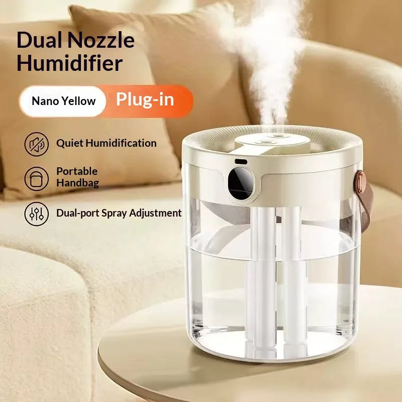 Rechargeable 3 Spray Humidifier Large Capacity Quiet Air Humidifier with Night Light Portable for Home Office Bedroom Desktop