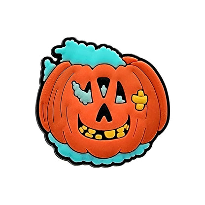 1/40pcs Halloween Shoe Charms Ghost Pumpkin Shoe Decorations Accessories Funny Sandals Pins Gifts for Women Kids Clog Buckles