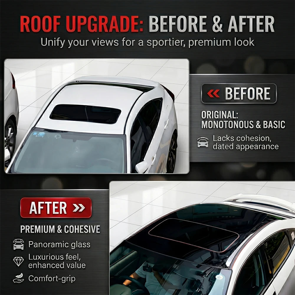 Glossy Black Car Roof Wrap Vinyl 1.35M x 2M/3M Bubble-Free Self Adhesive Car Top Film for Skylight Style Protection Styling