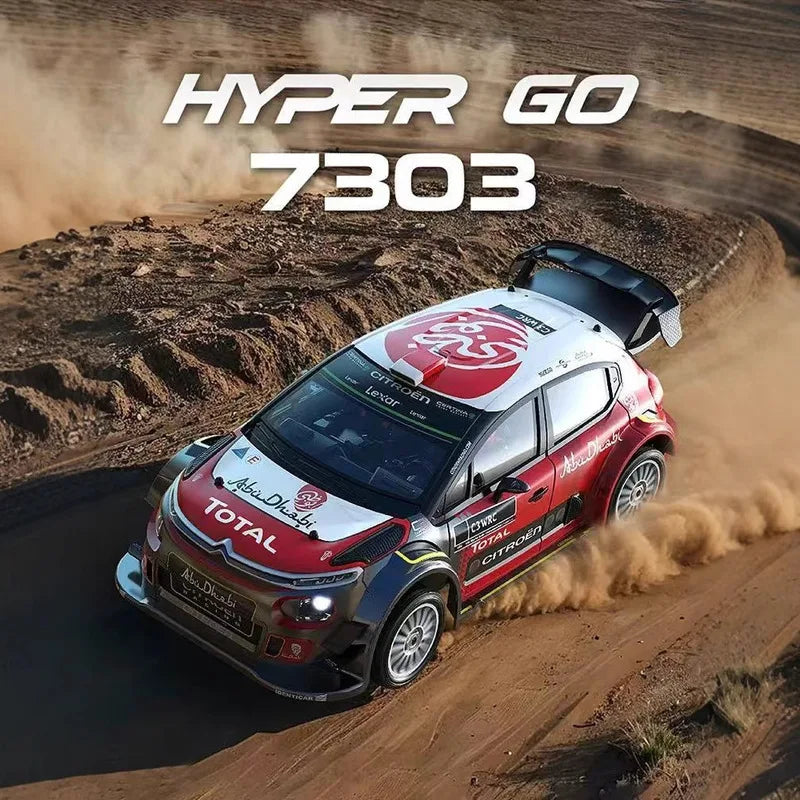 Hyper Go 7303 1 7 Scale Rc Rally Car Sensored Brushless High Speed Large Drift Racing Car Off Road Citroen Waterproof