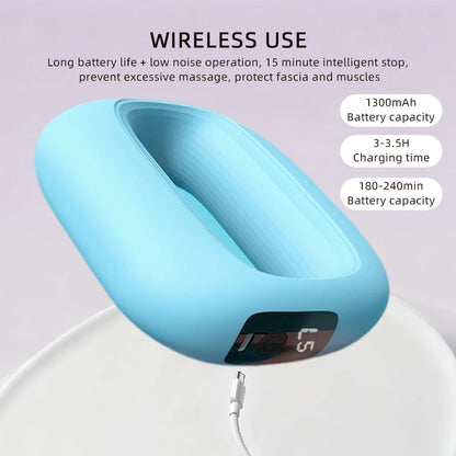 Electric Body Vibration Fascia Ring Fitness Massage Ring Body Shaping Massager Abdomen Belly Waist Deep Tissue Massage Device