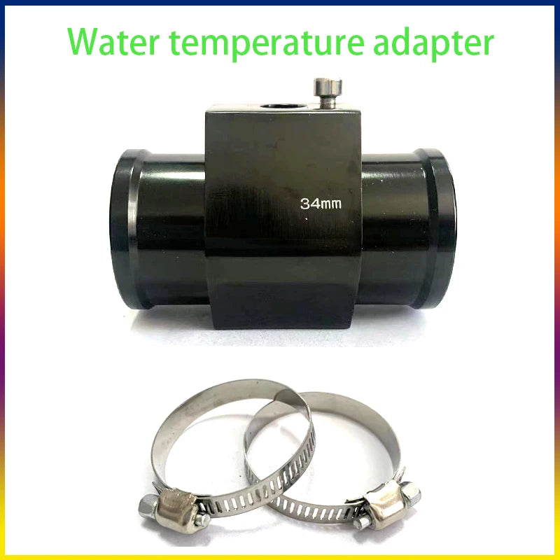 Water Temperature Sensor Head Joint Sensor Radiator Adapter 1/8NPT 12V 24V Digital Water Temperature Gauge Voltmeter