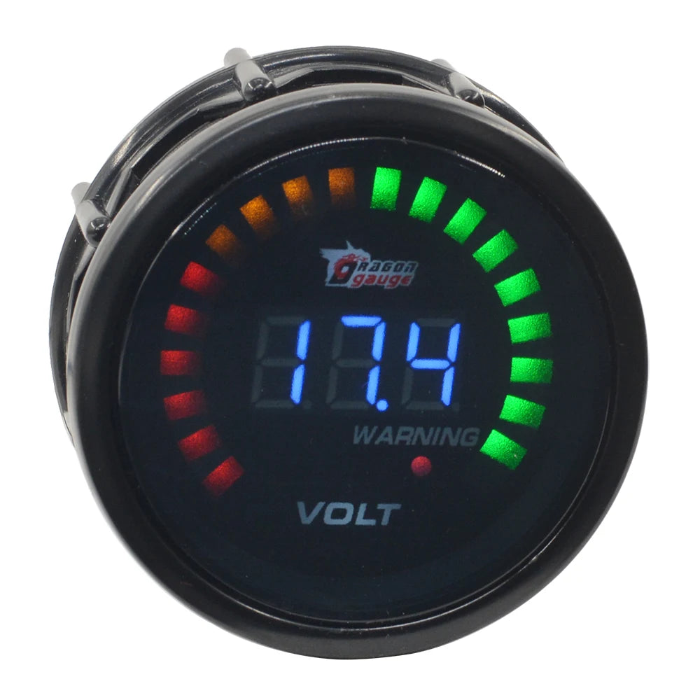 2 Inch (52mm) Auto Car LED Digital Display Volt Gauge 12V Battery 8-12V Voltage Detection Meter
