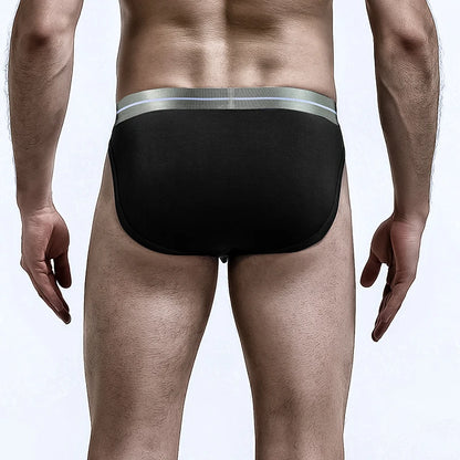 4PCSGun-bullet split underpants, venous men's triangle pants, breathable U-shaped protruding