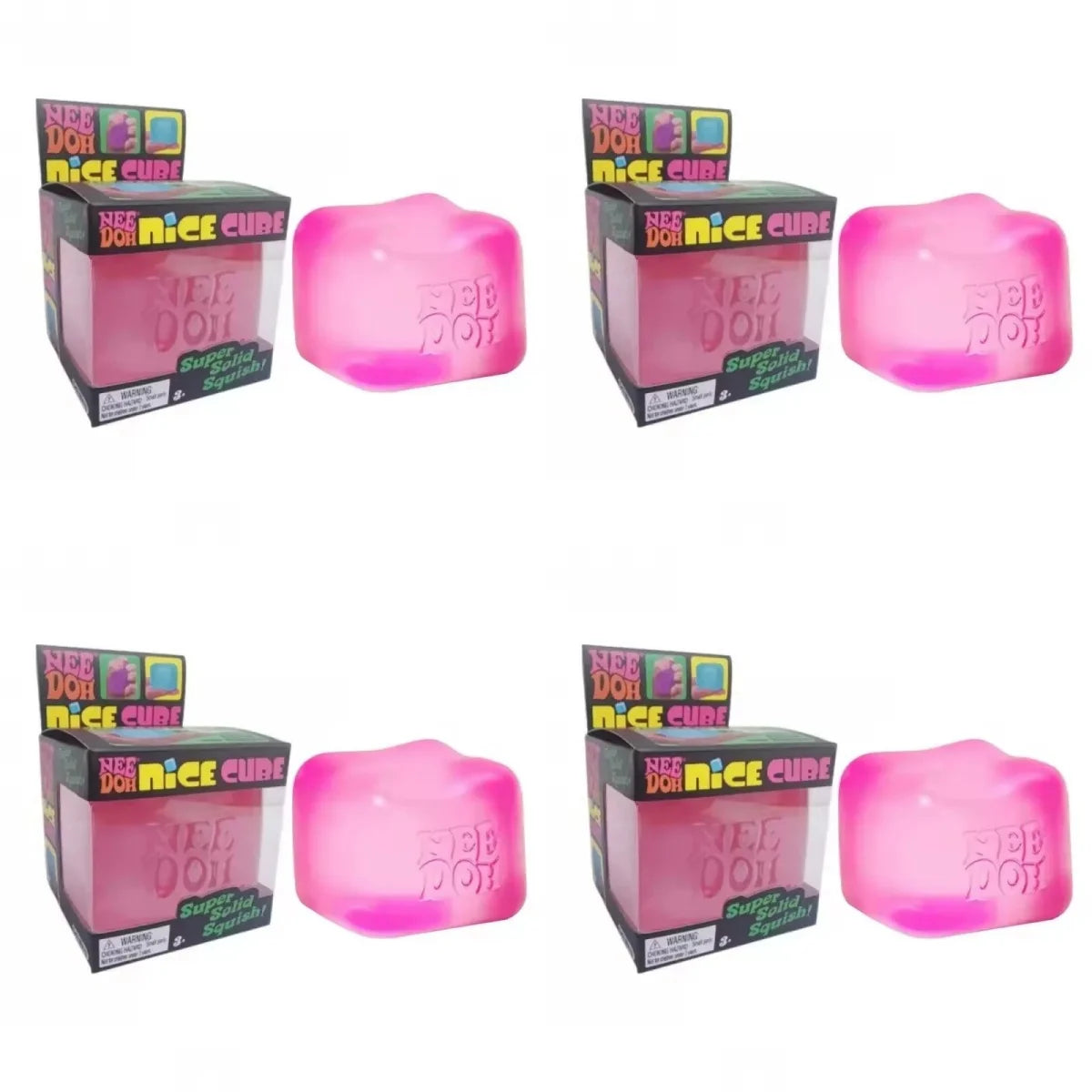 .Trending Nee Doh Jellyfish & Cube Squish Toy, Soft Jelly Squeeze Stress Relief Fidget Toy, Sensory NeeDoh for Kids & Adults