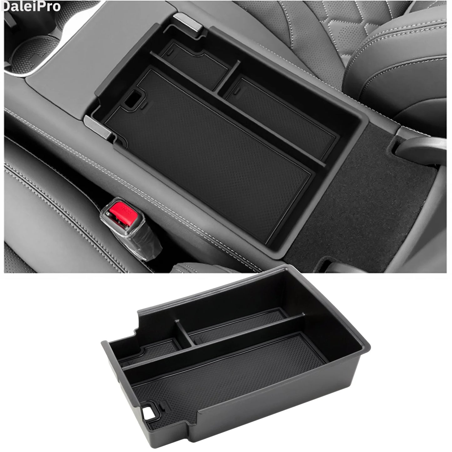 For BYD Sealion 07 2024 2025 Armrest Storage Box Center Console Layered Storage Box Cup Holder Modification Interior Accessories