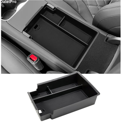 For BYD Sealion 07 2024 2025 Armrest Storage Box Center Console Layered Storage Box Cup Holder Modification Interior Accessories