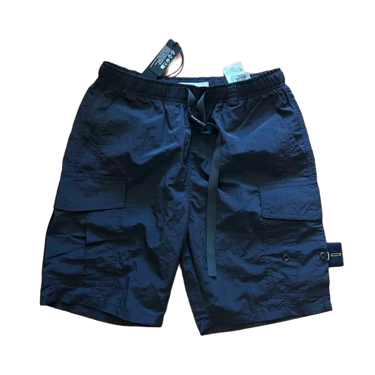 26 New Compass Button Patch Men's Shorts Pants Male Summer Breathable Solid Color Linen Trousers Beach Shorts Fitness Streetwear