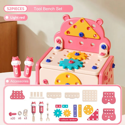 Repair Toolbox Toy Set Electric Toy Drill Bit Simulation Repair Electrical Work Box Mini Screw Drive Tool Birthday Holiday Gifts