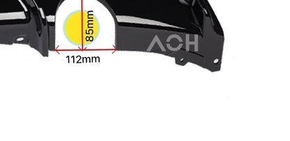 For BMW 3 Series F30 F31 2012-2019 MP Rear Bumper Diffuser LipCarbon M Tech Diffusor Body Kit M Sport Gloss Black 320i 328i
