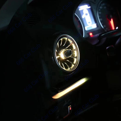 256 Colours Air Vents For Audi A3 S3 RS3 8V 8Y 8P 2004-2020 Car Dashboard Ambient Light LED Air Conditioner Outlet Nozzle Lamp