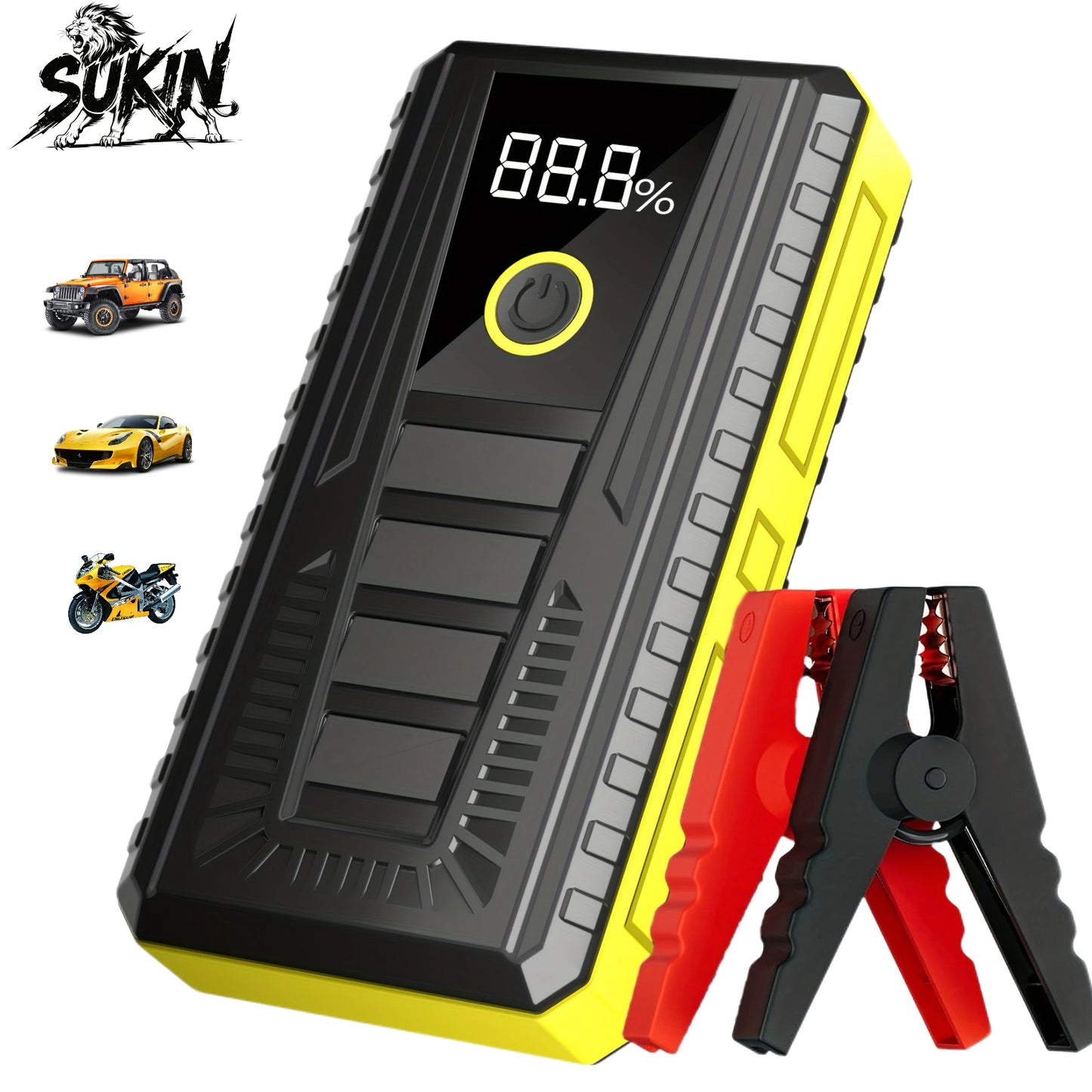 SUKIN Jump Starter Car Battery Multi functional Power Bank For Auto/Motorcycle Booster Para Carros avviatore batteria per auto