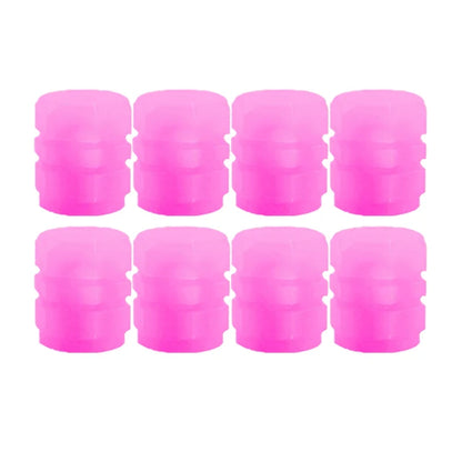 20Pcs Luminous Tire Valve Caps Car Fluorescent Tyre Valve Stem Caps Cover Night Glowing Bike Motorcycle Car Wheel Decoration