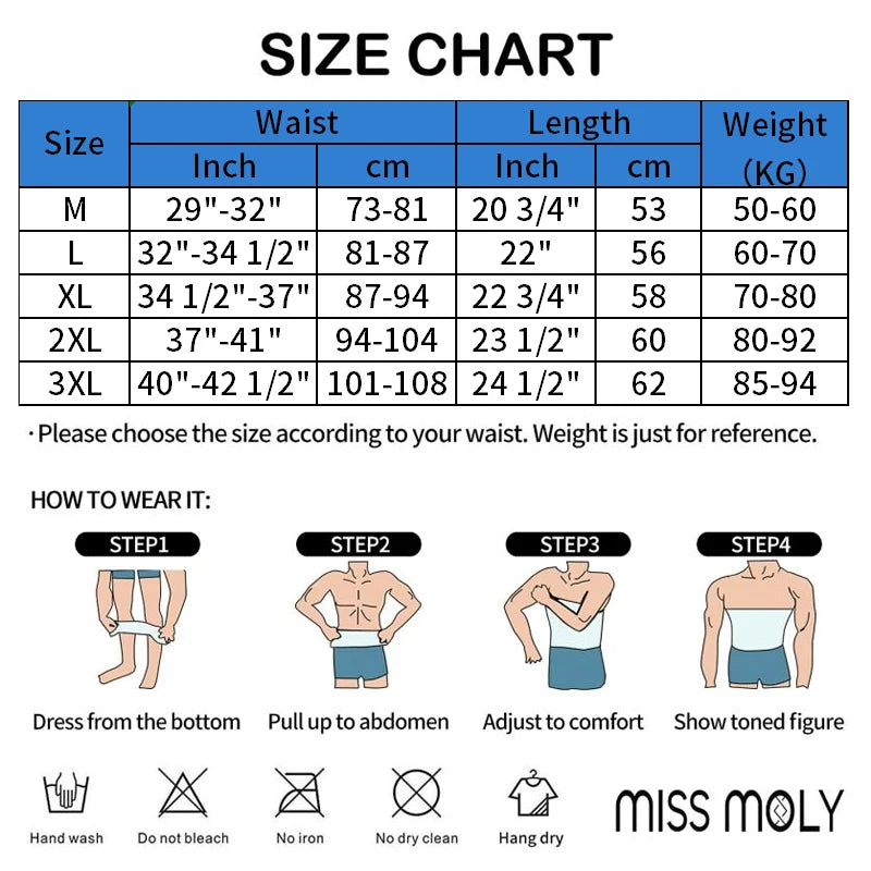 Men's Slimming Body Shapewear Corset Vest Compression Abdomen Tummy Belly Control Waist Cincher Corset Body Shapewear