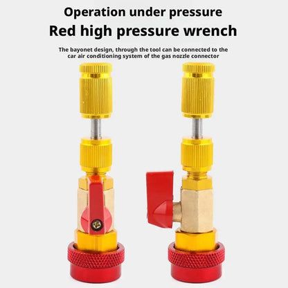 Adjustable A/C Valve Core Puller R134A High Low Pressure Wrench Remover Tool for Car Air Conditioner Repair Quick Removal