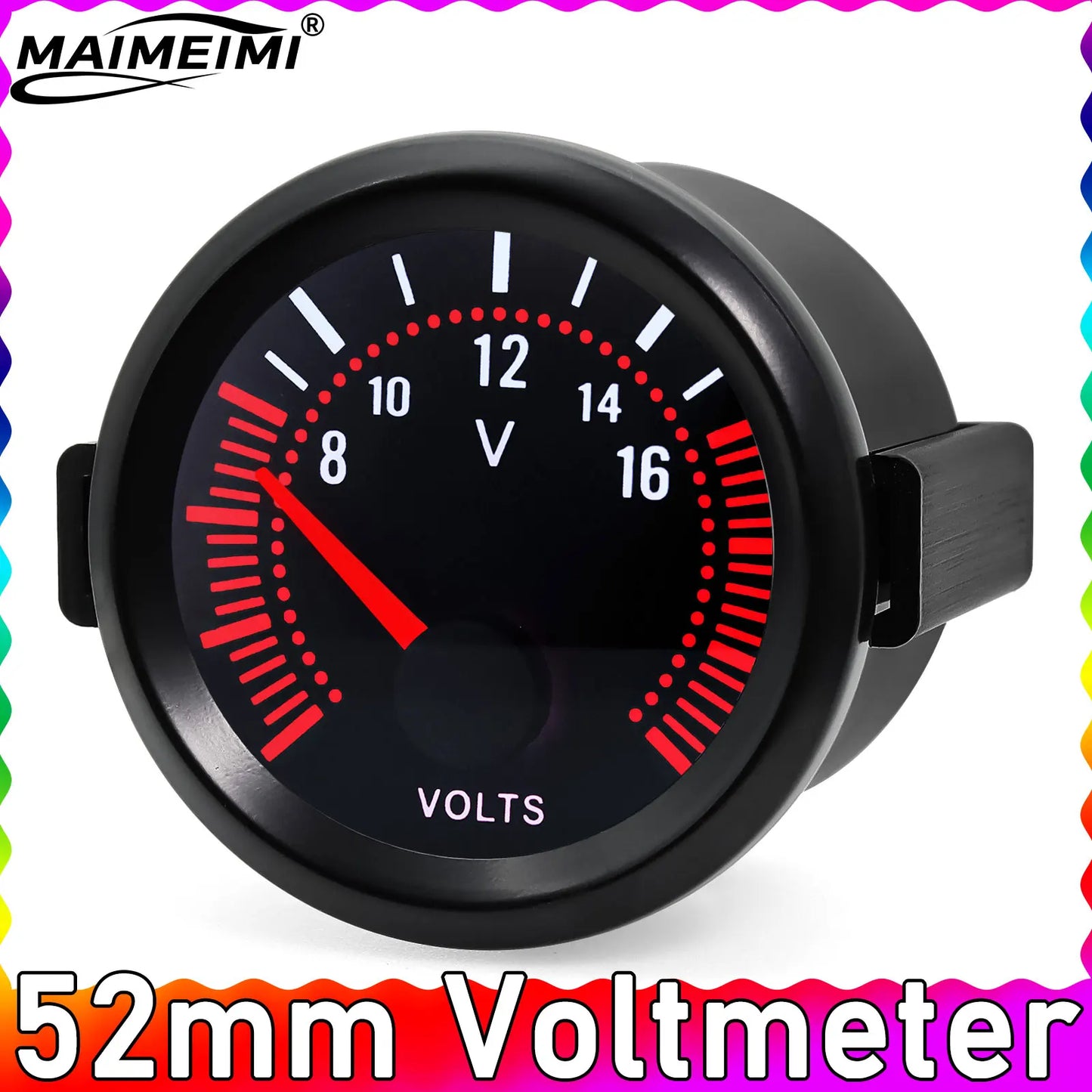 52mm Smoke Lens Auto Tachometer White LED 0-8000 RPM Meter Car Boost Gauge Bar Psi Vacuum Water Temp Oil Pressure Gauge