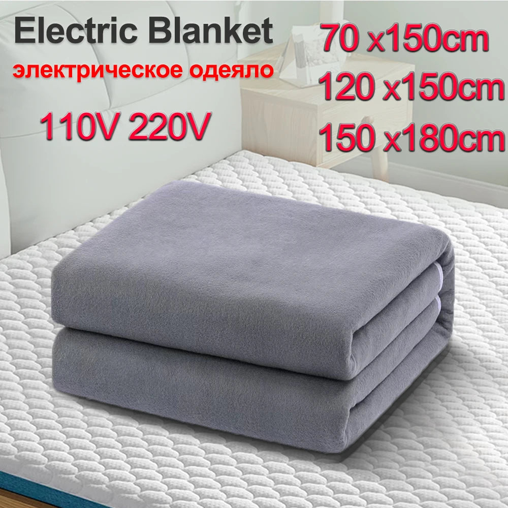 220V Electric Blanket Automatic Thermostat Electric Heating Blanket Body Warmer Thermal Mattress for Winter Home Office Use