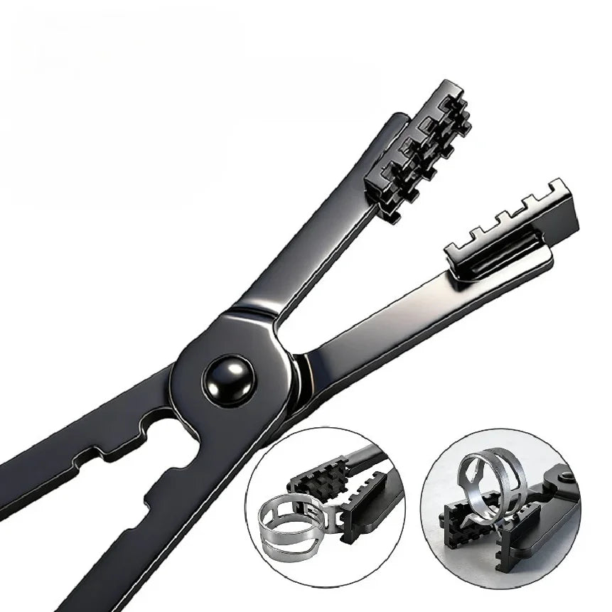 Adjustable Clamp Tool for Automotive Hose Pipes Reach Hose Clamp Pliers Set Fuel Oil Water Hose Auto repair Tools
