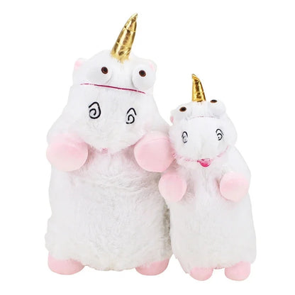 Despicable White Unicorn doll backpack bag School bag Plush toy Gift Kids Children Toys large