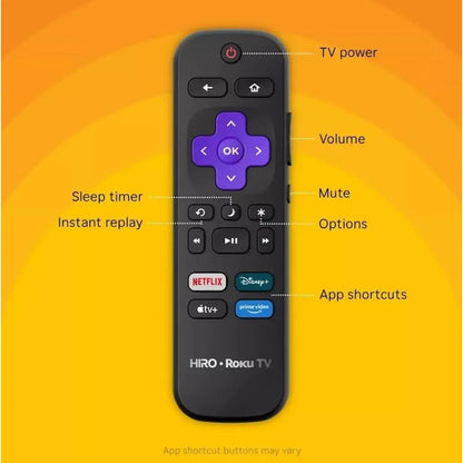 Hiro TV 40" 1080p Full HD Smart TV with Dolby Audio for Streaming, LED Direct Lit, with Wi-Fi, Bluetooth, 3X HDMI Ports - H40C3C