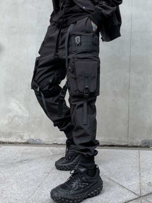 American Casual Workwear Tactical Pants Men's Trendy Brand Functional Punk Heavy Duty Paratrooper Combat Crawler Spring