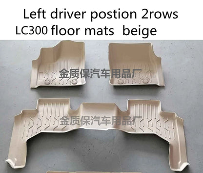 Use for Toyota Land Cruiser LC300 car carpet LC300 floor foot Mats Full Set Fit For LC300 waterproof floor mat LC300 floor mats