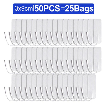 50/20/10pcs Electrode Pads Muscle Stimulator Acupuncture Massager Patches Tens Machine Conductive Gel Body Massage Pads