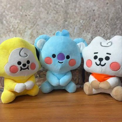B-T-2-1New Mini Plush Doll Pendant Keychain Plush Toy Bag Accessories Kawaii Anime Cute Cartoon Key Chains Birthday Gifts