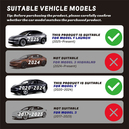For Tesla New Model Y 2025 Launch Juniper Under Seat Storage Box Drawder With Lids ABS Material Interior Accessories