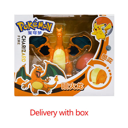 Hot Pokemon Figure Greninja Lucario Pokeball Gyarados Pikachu Dragonite Gengar Mew Venusaur Elf Poke Ball Toy Kids Birthday Gift