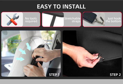 For Tesla Model 3 Model Y Seat Back Kick Protector Backseat Kick Mats for Kids Extra Organizer Pocket