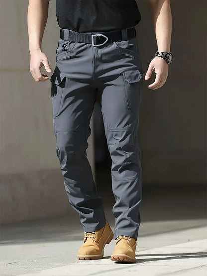 S-6XL Men's Tactical Cargo Pants Outdoor Casual Sports Pant Hiking Fishing Waterproof Multi-pocket Men Trousers for Work