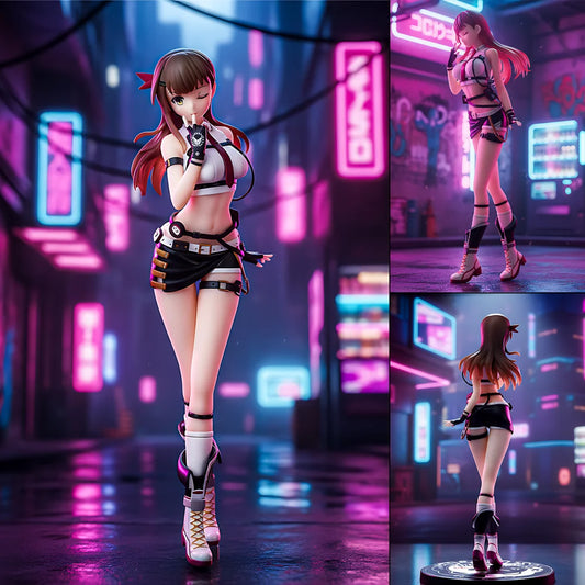 1pc Anime Girl Figure Made of Soft Silicone, Atmosphere Desk & Car Decor Collectible Statue, Ideal Gift for Birthdays & Holidays