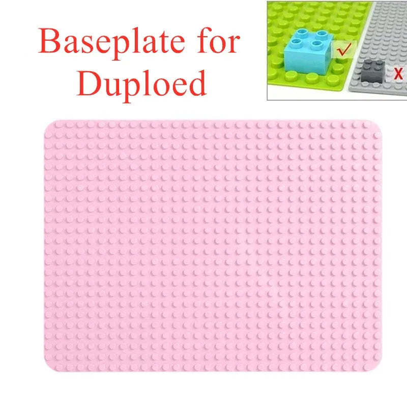 24*32 Dots Big Bricks Base Plate, Big Size Baseplate Building Blocks Floor Toys, DIY Wall Duploed Christmas Easter Gift Toy