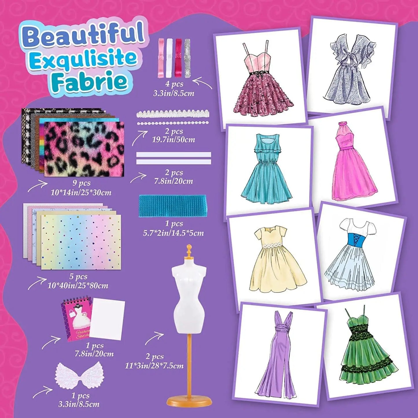DIY Doll Clothes Craft Kit - Creative Gift for Kids, Handmade Art & Home Decoration