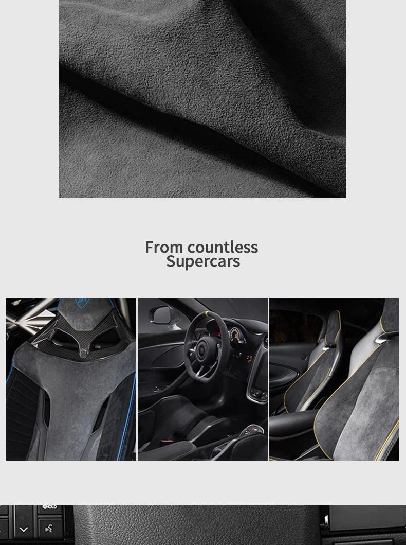 Made of Alcantara For Toyota Hilux / Fortuner Standard Sport Version Car Steering Wheel Boot Cover Interior Tuning Accessories