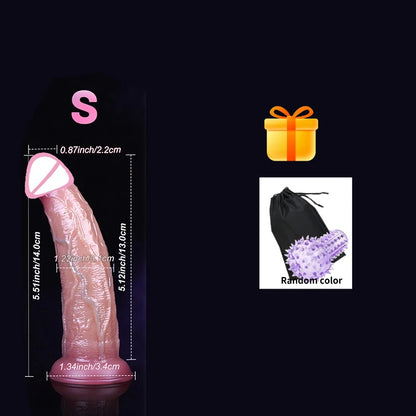 Realistic Anal Silicone Dildo Soft Huge Penis Suction Cup Vagina Adult Masturbator Cock Big Dick Butt Plug Sex Toys For Woman18+