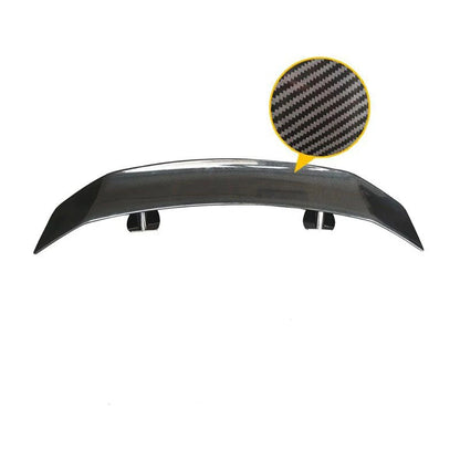 Three Box Sedan Car Universal Tail Wing Airplane Wing Modification Sport No Drilling Large Fixed Wing Carbon Fiber Pattern  ﻿